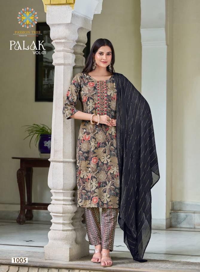 Palak Vol 1 By Passion Tree Straight Cut Kurti With Bottom Dupatta Wholesale Shop In Surat